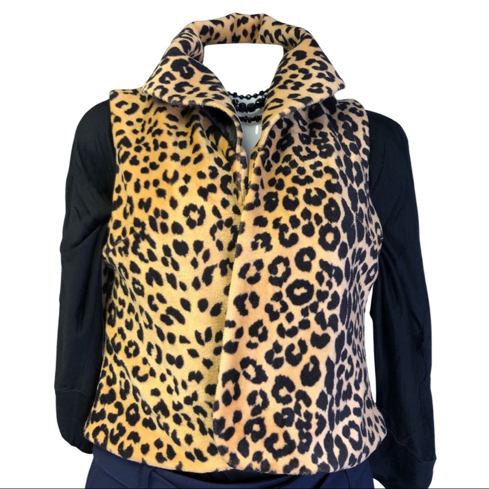Ethyl women open front cropped Cardi sleeveless jacket sz mediums